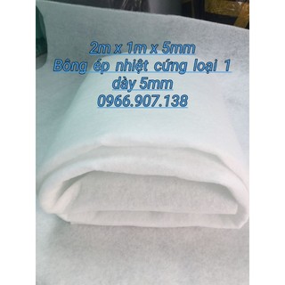 Bông ép nhiệt dày 5mm- Bông lọc nước bể cá, hồ nuôi thủy hải sản & Tách phân cho bể cá, bể hải sản
