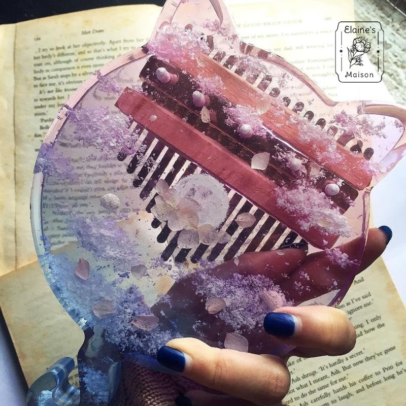 Đàn Kalimba mèo handmade bằng resin độc đáo