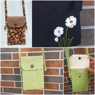 Ví vải đeo chéo phong cách Vintage - Ví mini hanmade