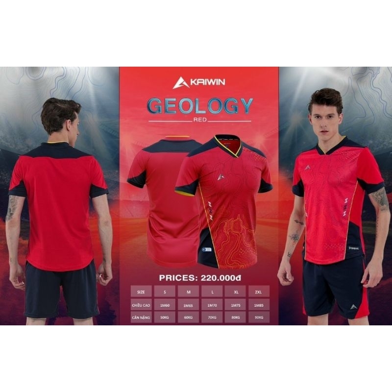 BỘ QUẦN ÁO BÓNG ĐÁ KAIWIN - GEOLOGY