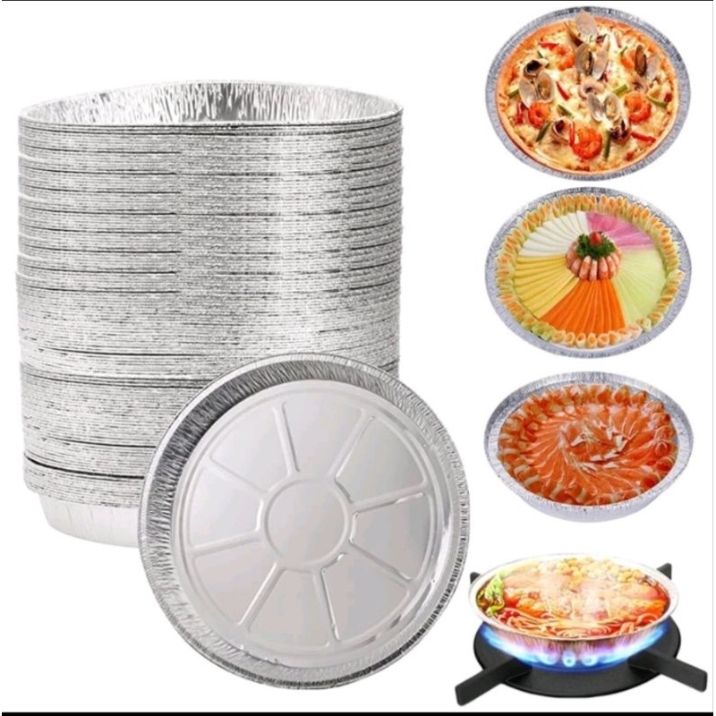 #Giá hủy diệt#(Set10) Khay Đĩa giấy bạc lót sử dụng nồi chiên không dầu, ăn đồ nướng - siêu an toàn - từ 18 đến 23,5 cm