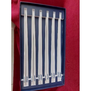 Đũa sứ Minh Long Trắng Ngà 24.4cm ( KO HỘP)