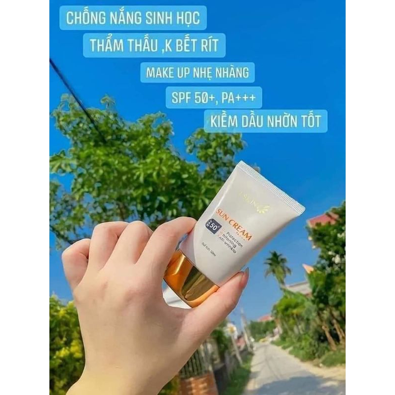 Kem chống nắng sinh học Sun Cream Lskin Đan thy