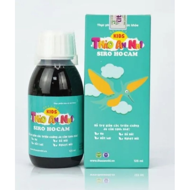 SIRO HO CẢM THẢO AN NHI  - Hỗ trợ giảm ho, viêm họng, nghẹt mũi, sổ mũi, hắc xì hơi ở trẻ