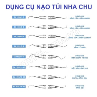 Dụng cụ nạo túi nha chu
