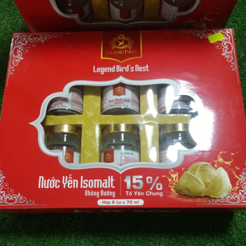 2 hộp yến sào song yến  Không đường 15%