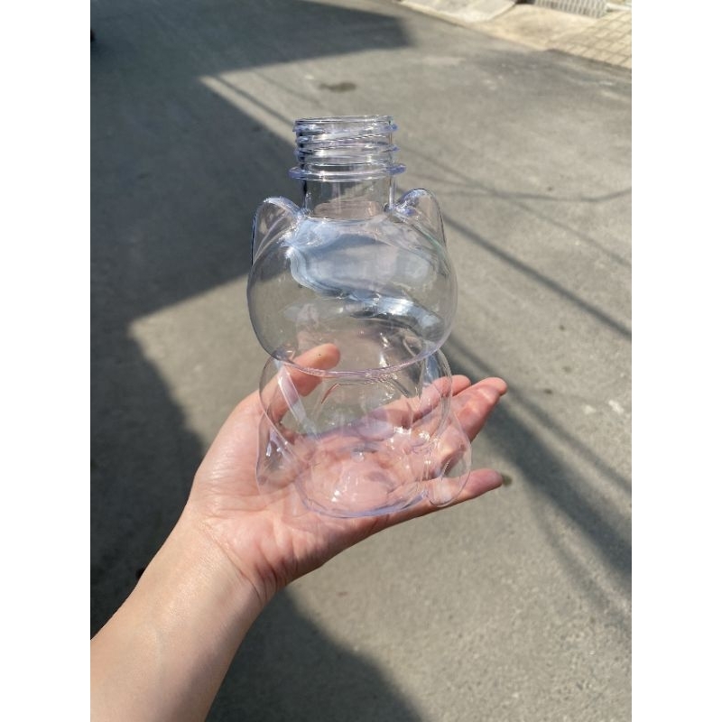 Chai Mèo 500ml Nhựa nguyên sinh tặng kèm khi mua trà sữa - chè dưỡng nhan