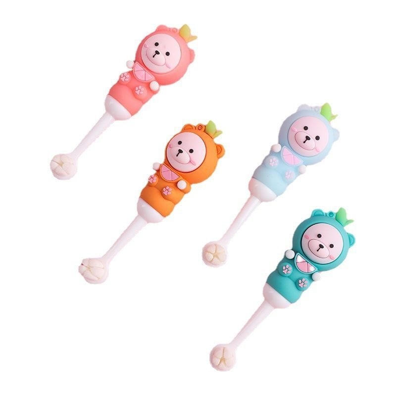 Bàn chải gấu xinh siêu mềm cho bé tập đánh răng từ 0_5 tuổi