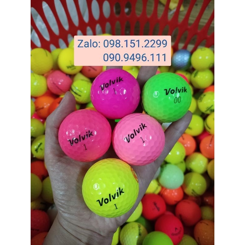 Bóng Golf Màu Các Thương Hiệu - Chính hãng, độ mới 90% - Used Golf Ball