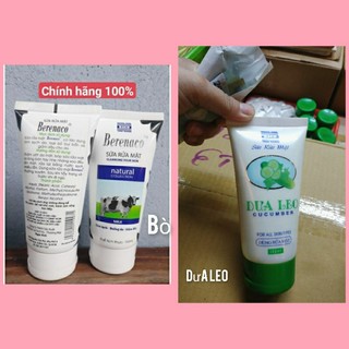 Sữa rửa mặt trắng da sữa bò Berenaco  150ml