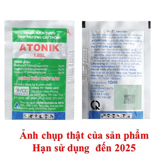 PHÂN BÓN LÁ KÍCH THÍCH SINH TRƯỞNG CÂY TRỒNG ATONIK 1.8 SL gói 10ml