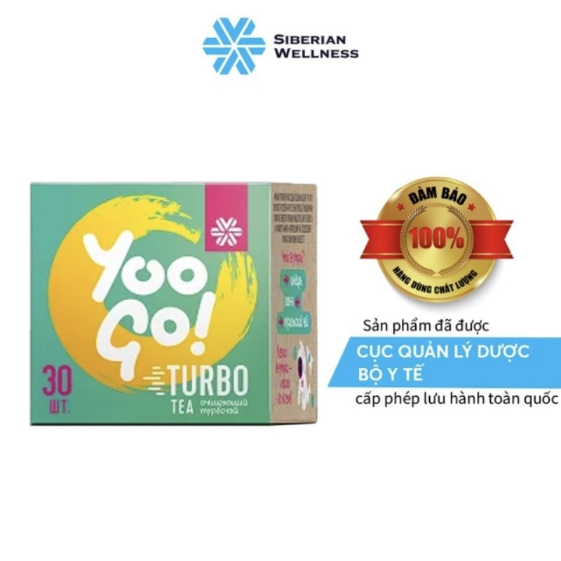 Trà thảo mộc Yoo Go Turbo Tea Siberian, hỗ trợ giảm cân, cải thiện tiêu hóa