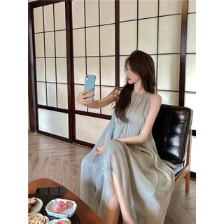 đầm tơ  xanh ngọc kiểu dáng tiểu thư siêu xinh