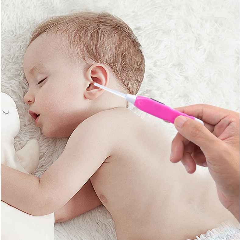 Cây Lấy Ráy Tai Có Đèn Cho Bé - Cây Lấy Ráy Tai Bằng Nhựa An Toàn Cho Bé.