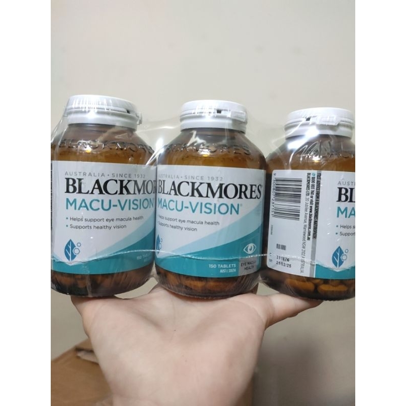 Bổ mắt Macu Vision Blackmores Úc hộp lớn 125 viên và 150v