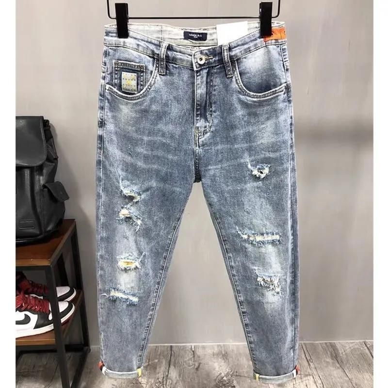 Quần jean nam rách gối, phong cách trẻ trung, đủ size từ 42-85kg