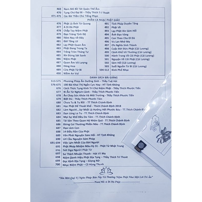 Thẻ nhớ SD 8G có chép sẵn 700 bài giảng