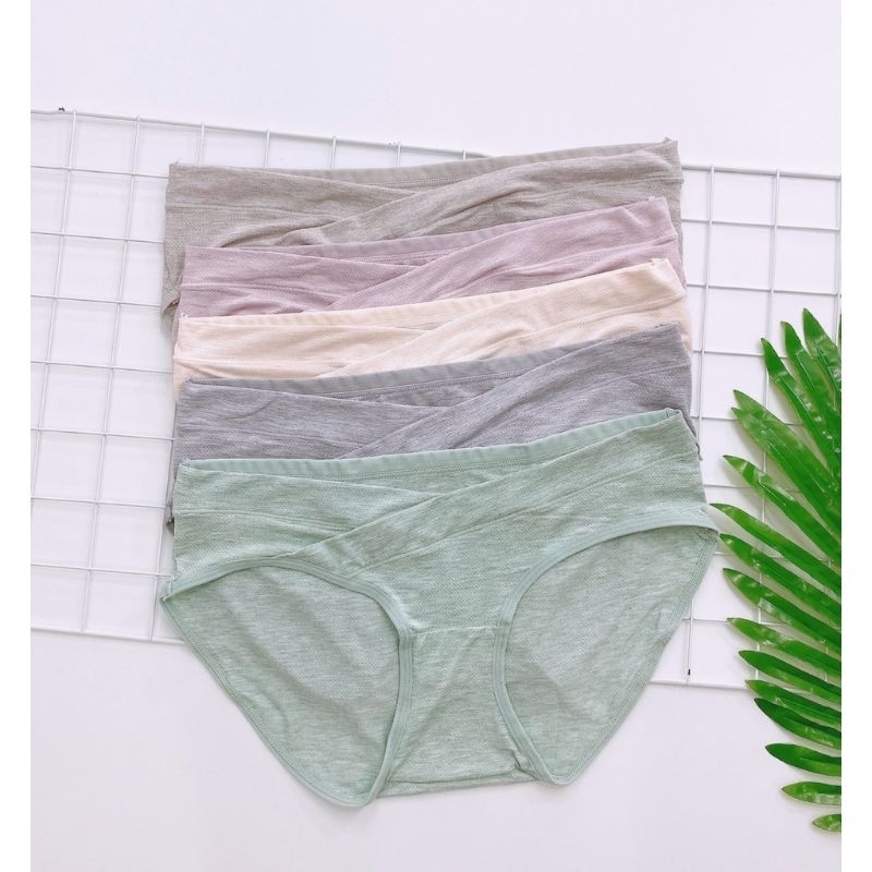 Quần Lót Bầu Cạp Chéo Cotton Đũi Thoáng Mát 40-80kg 7011