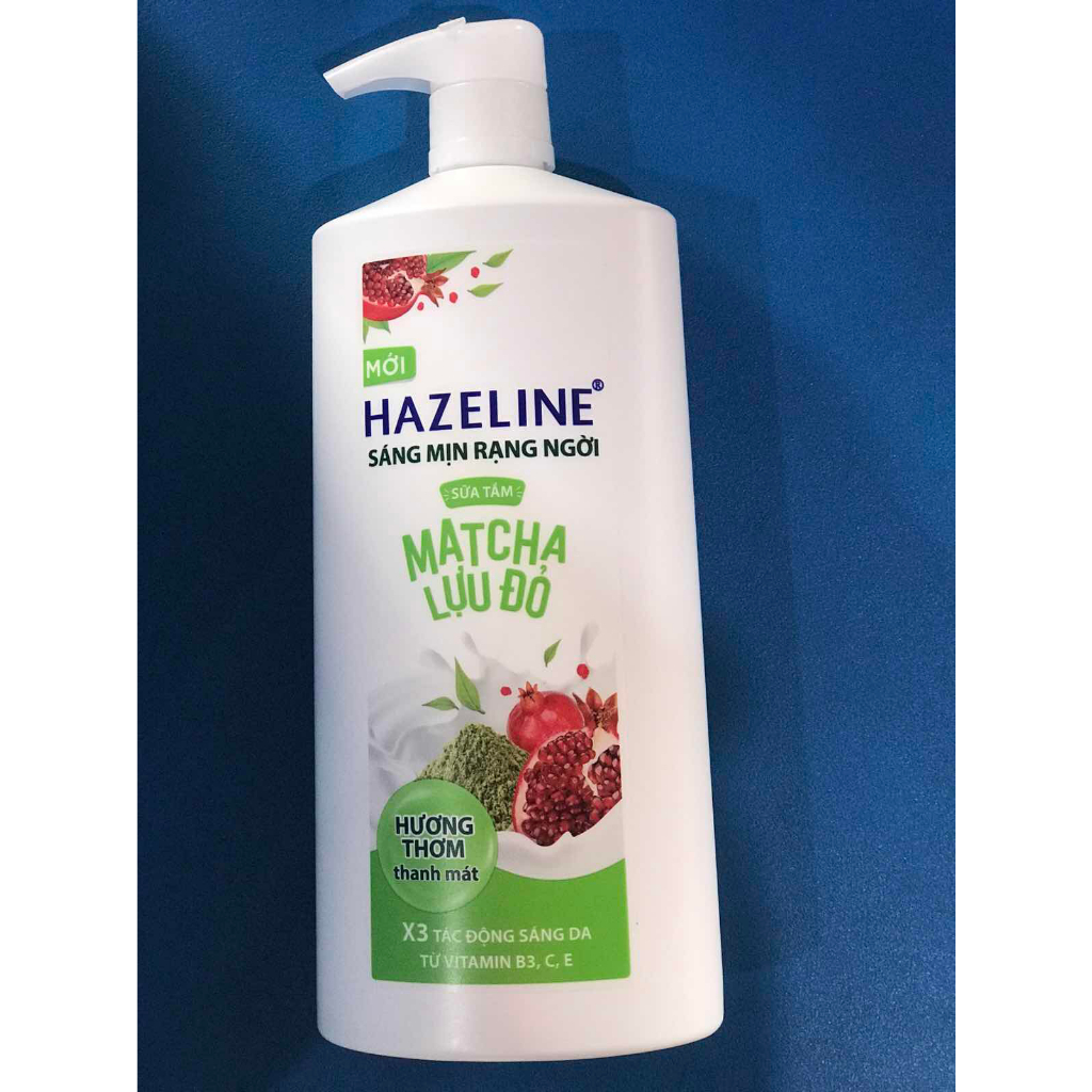 Sữa tắm dưỡng thể thiên nhiên trắng sáng da Hazeline 800g/900g