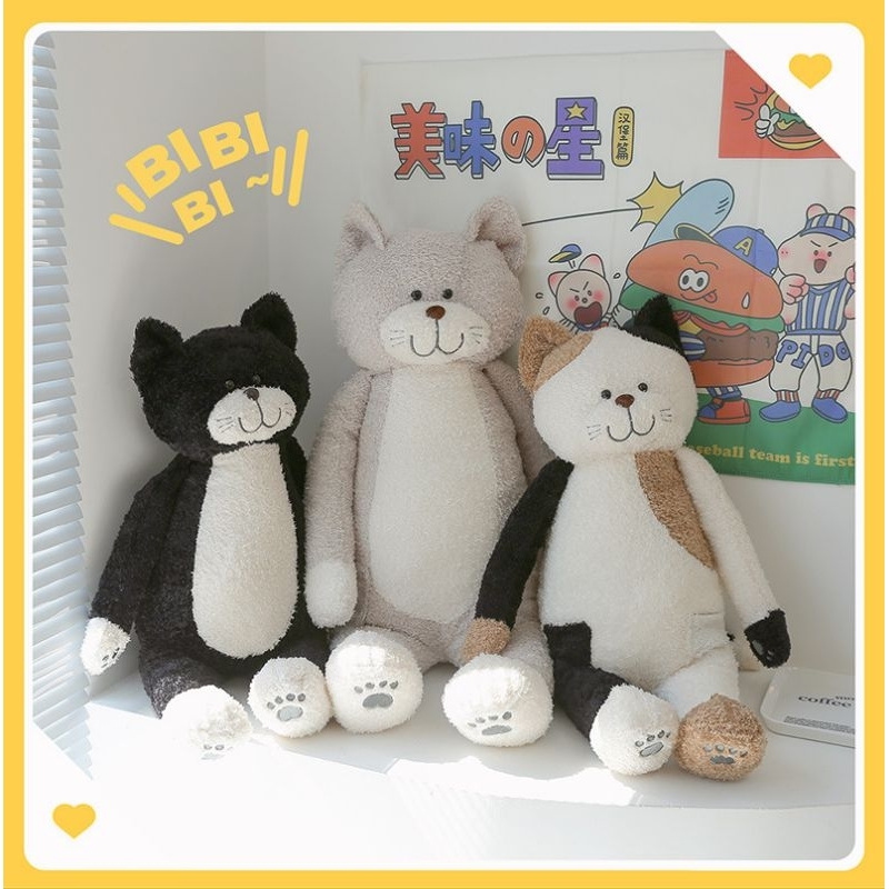 GẤU BÔNG MÈO BÔNG GỐI ÔM 50cm 90cm HÀNG CAO CẤP