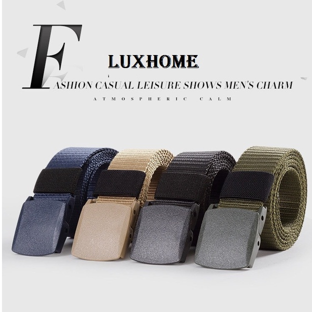 Thắt lưng vải canvas phong cách quân đội cá tính cho nam LuxHome.BAG