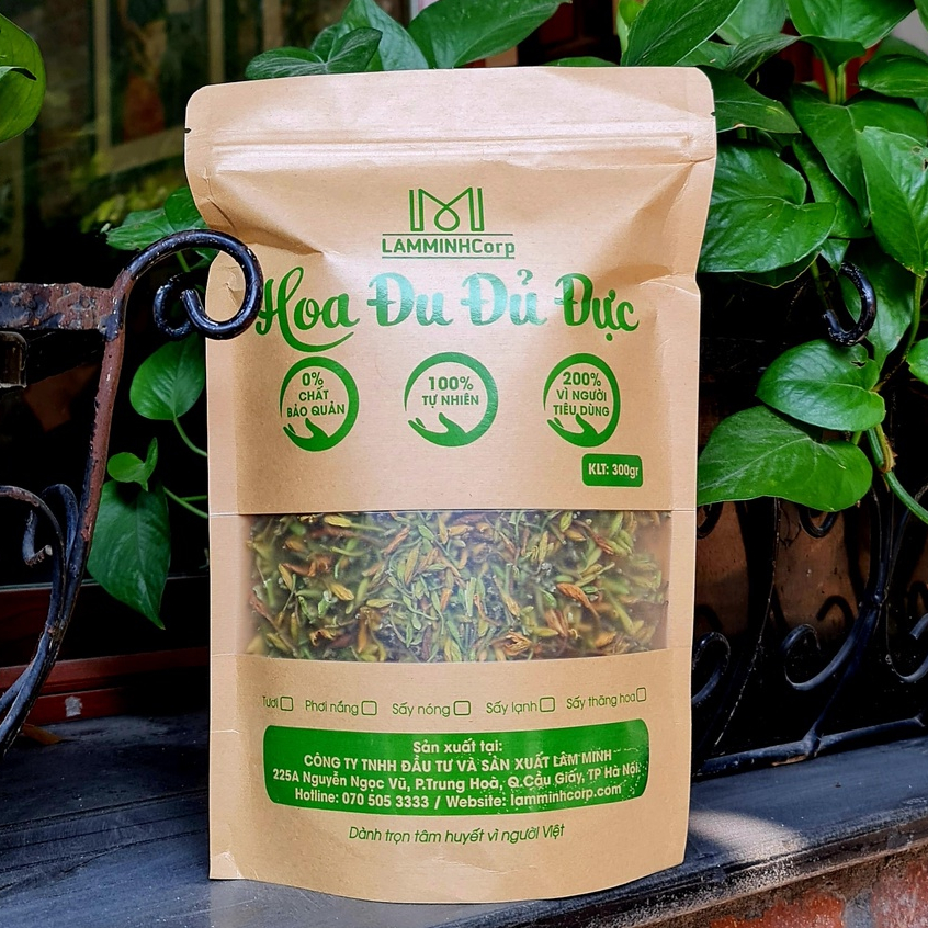 Hoa Đu Đủ Đực Khô Lâm Minh- Chuẩn Tây Bắc- Nguyên Nụ- Không Lẫn Cuống - Sạch Sẽ Không Chất Bảo Quản