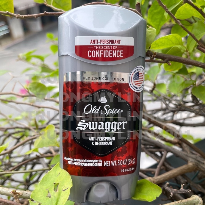 Lăn Khử Mùi Old Spice Swagger Red Zone Anti Perspirant 85g, Khử Mùi Cơ Thể Lưu Hương Thơm Suốt 24h-honghoavt