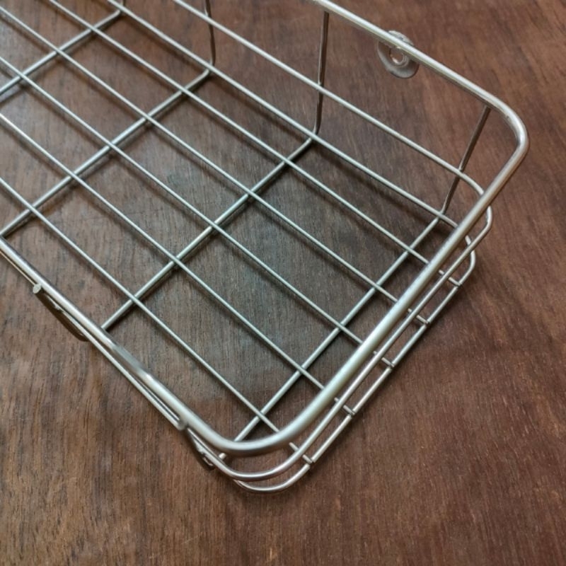 Khay kệ đựng đồ nhà tắm, nhà bếp  INOX Tiến Độ hình chữ nhật 35x12x6