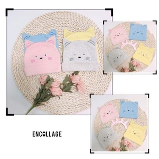 Mũ nỉ cotton 2 lớp cho bé 5-12 tháng, nhiều mẫu