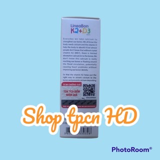 Lineabon D3K2 hỗ trợ tăng chiều cao cho bé