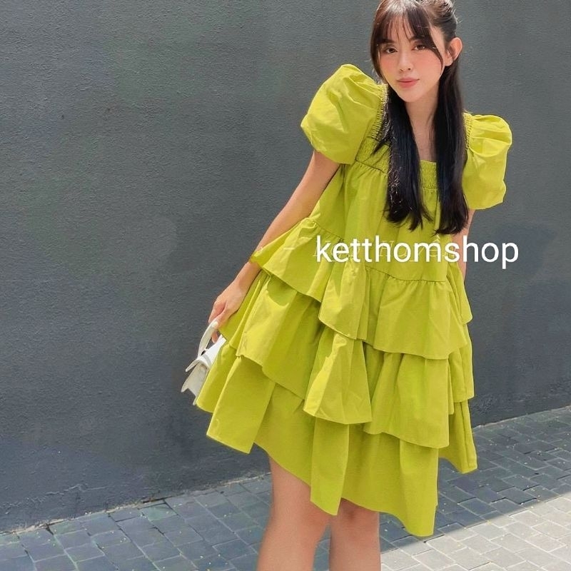 ⚡xả lỗ ⚡váy tầng babydoll tay phồng tiểu thư dễ thương công chúa đi biển đi chơi đẹp