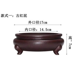 Chậu bonsai trung quốc - chậu tròn ba chân - chậu bonsai mini