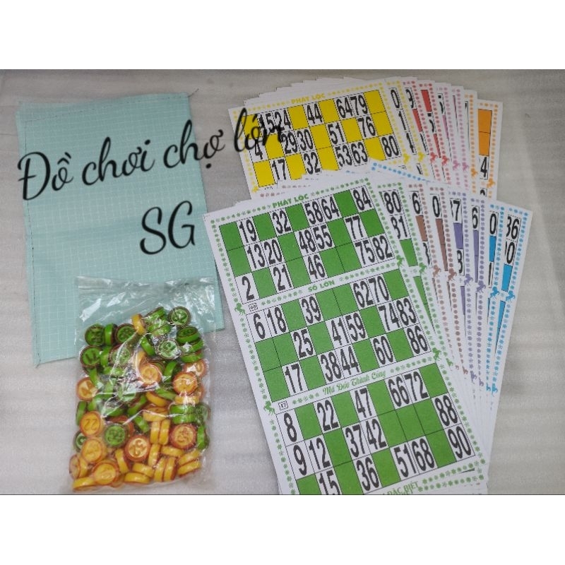 Bộ Cờ Lô Tô Quân Cờ Bằng Nhựa Đẹp