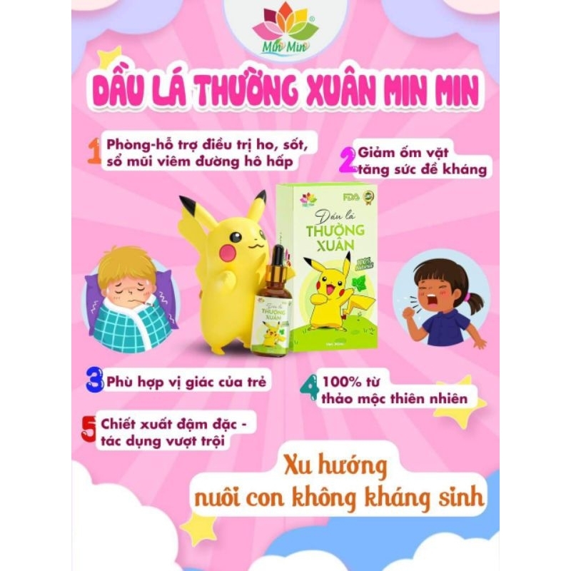 Tinh dầu lá thường xuân Min Min 30ml