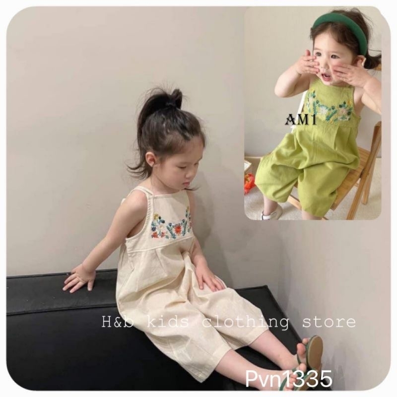 Yếm Jum Đũi Thêu Xinh cho Bé Gái