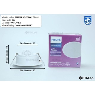 Đèn LED PHILIPS Âm Trần MESON G3 (594xx)