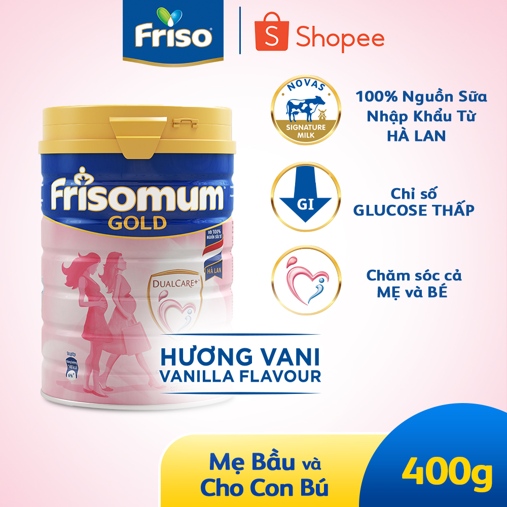 Sữa bột FRISOMUM GOLD Hương VANI 400G