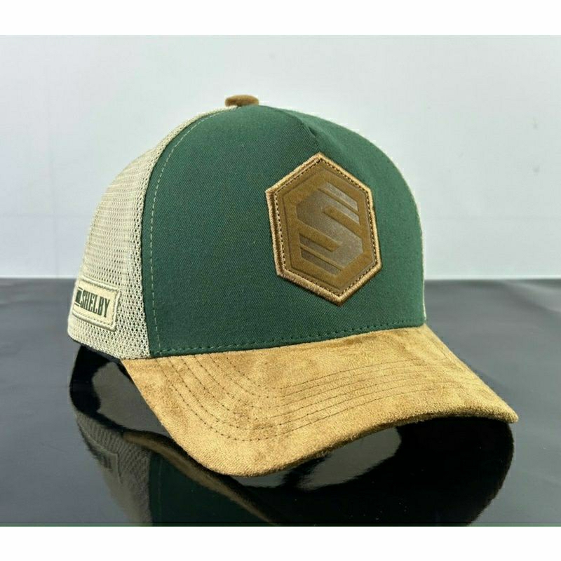 NÓN KẾT LƯỚI VÁ DA LỘN CHỮ S THỜI TRANG NAM NỮ