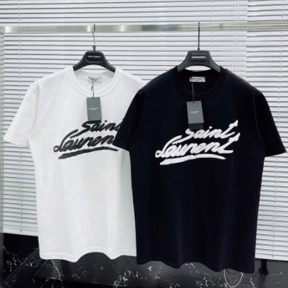 Áo Thun Saint Laurent,Chất Liệu Vải Thun Lạnh Co Giãn Nhẹ 4 Chiều Sang Trọng (Video+Ảnh Thật)