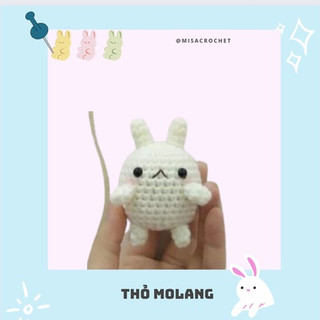 Móc khoá len thỏ lợn Molang 🐇