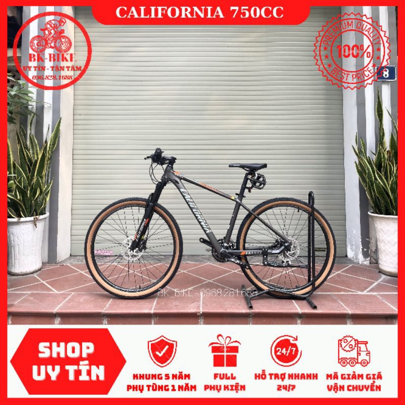 Xe Đạp California 750cc | Phanh Dầu, Trục Rỗng, Phuộc Dầu, Groupset Shimano 3*8
