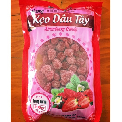 COMBO 3 GÓI KẸO DÂU TÂY ĐÀ LẠT - gói 300gr
