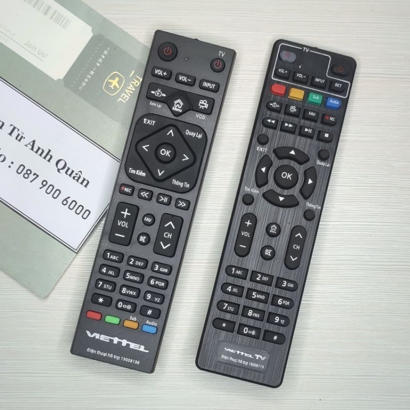 Điều khiển Viettel - Remote đầu thu Viettel hàng mới chính hãng