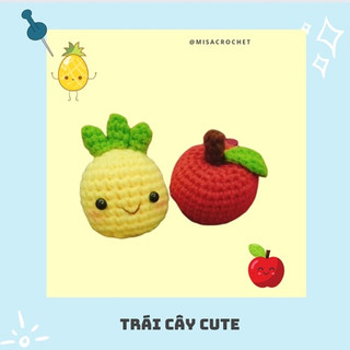 Móc khóa len trái dứa nhỏ 🍍