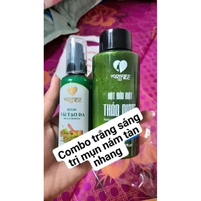 Combo serum tái tạo da Yody White Phương Anh