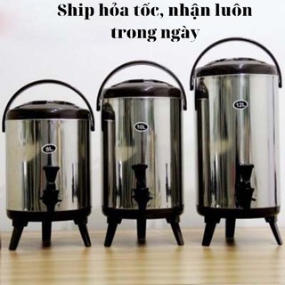( ship hỏa tốc) Bình ủ trà inox 304 giữ nhiệt cao cấp( 6l, 8l,10l,12l)