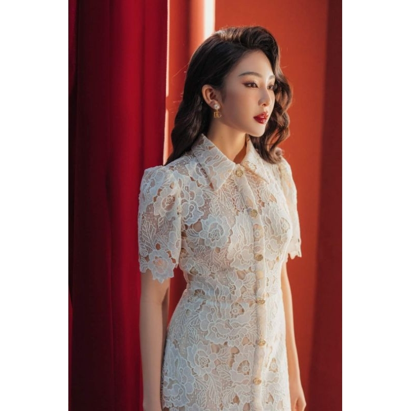 Váy ren cổ đức HUONGBOUTIQUE-HBV1231