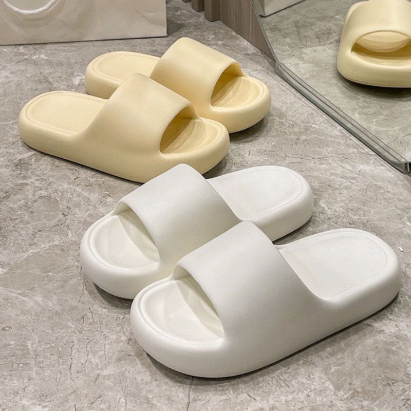 Dép Quai Ngang Chất EVA Đế 4cm Siêu Nhẹ Êm Chống Trơn Trượt Thời Trang Basic Cho Cặp Đôi