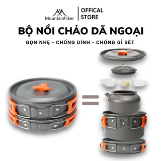 Bộ Nồi Nấu Ăn Dã Ngoại Mountainhiker Hợp Kim Nhôm Gọn Nhẹ Dành Cho 2-3 Người - Du lịch Camping