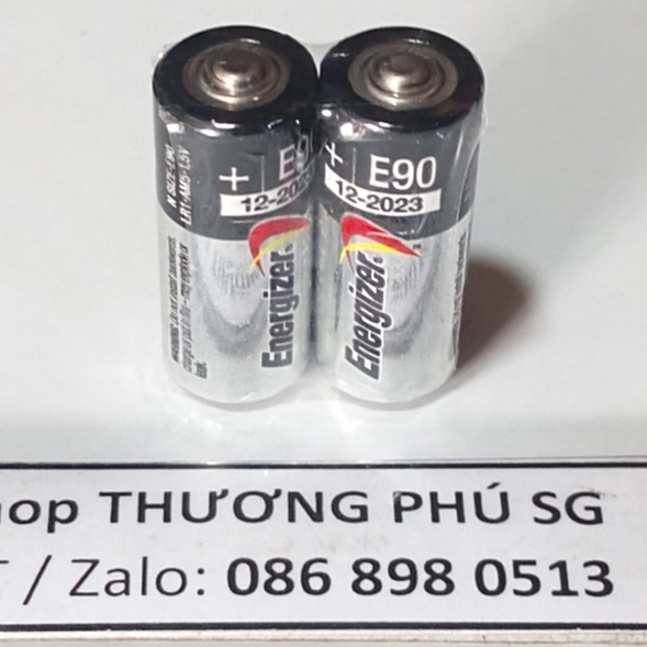 Pin Energizer Alkaline Battery: E90, N, SIZE N, R1, LR1, AM5 - 1.5V: Vĩ 2 Viên